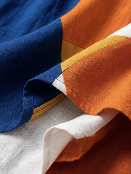 Navira – A Blocchi di Colore in Patchwork Abito Maxi