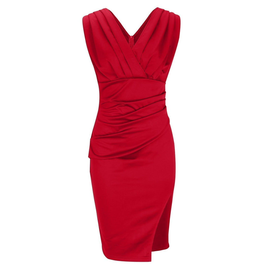 Soreli – Drappeggiato in Maglia Stretch, Abito Midi