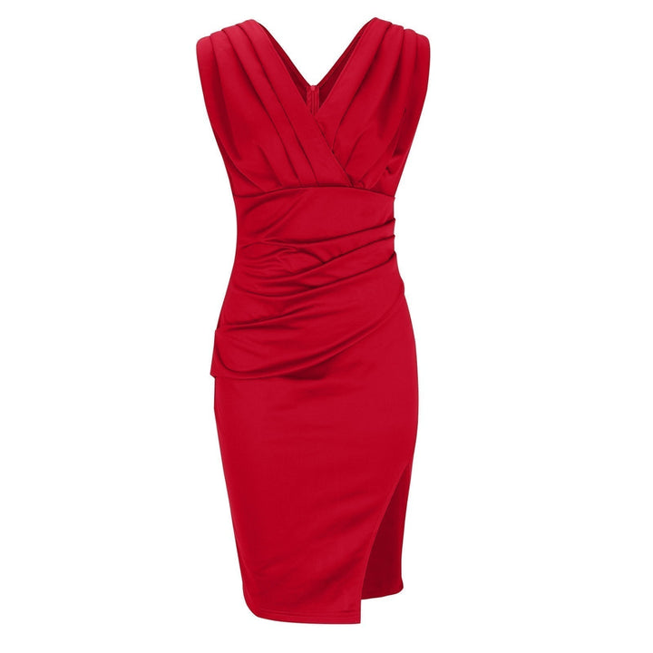 Soreli – Drappeggiato in Maglia Stretch, Abito Midi