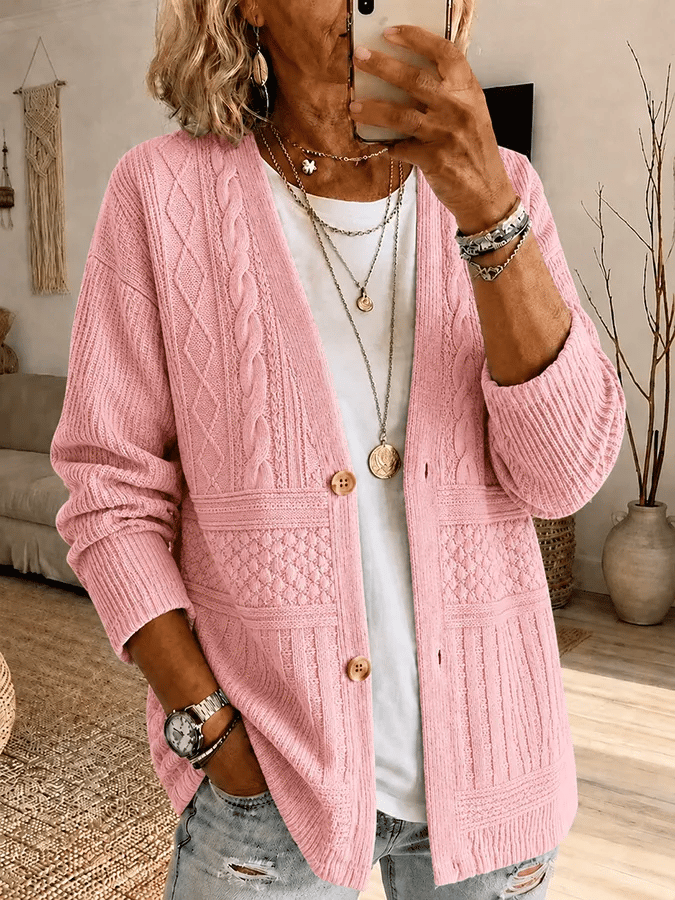 Nalira – Stampato in Jersey Cardigan