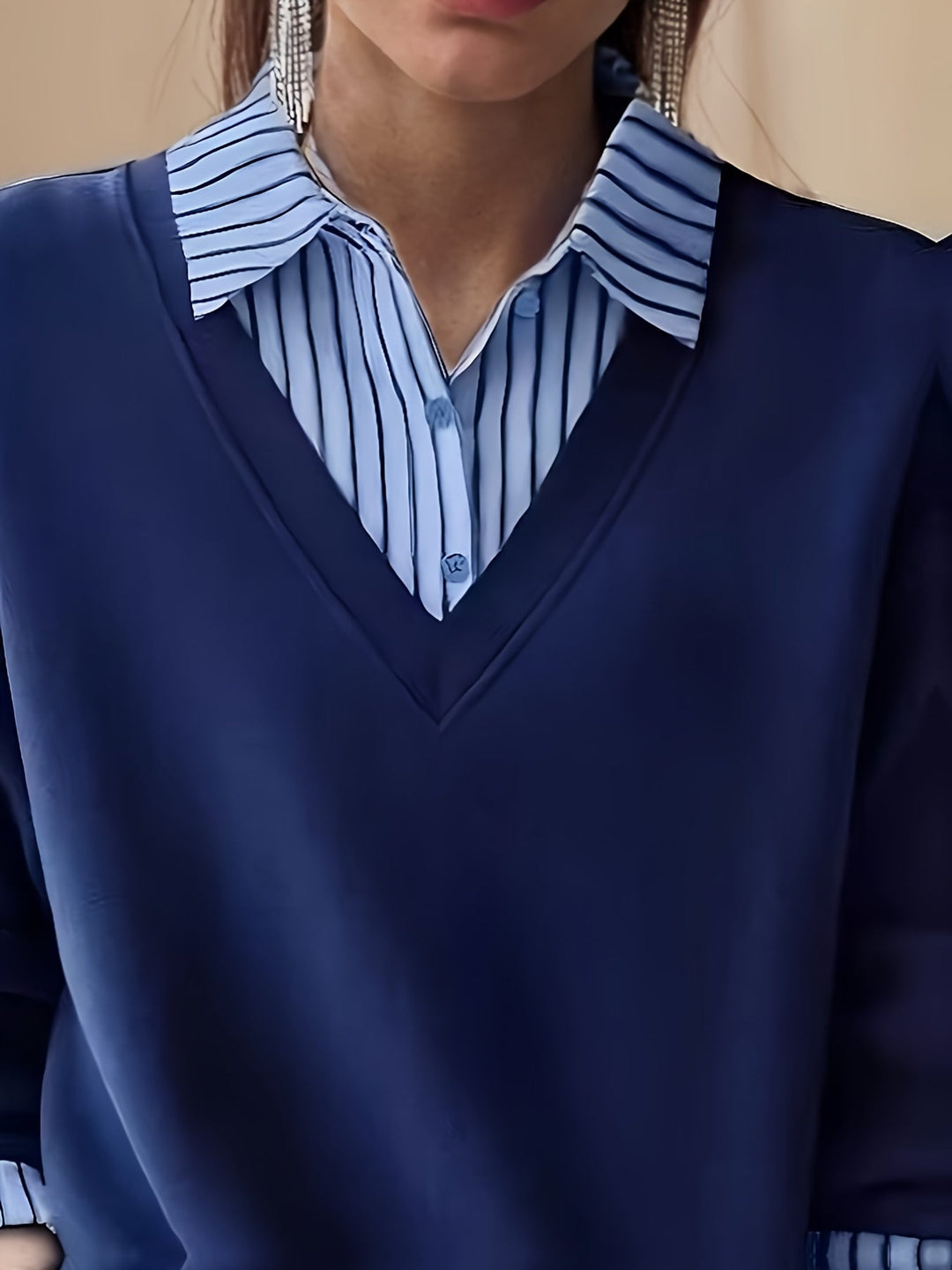 Calira – Colletto a Revers in Maglia Modello Polo
