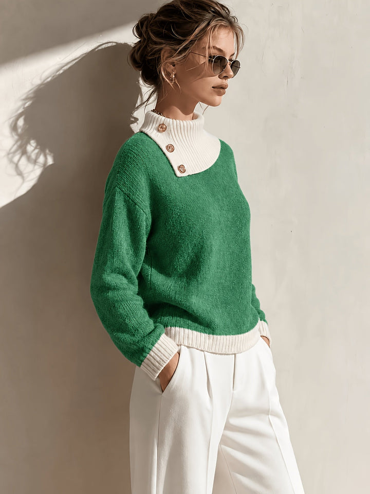 Calira – Maglione a Collo Asimmetrico