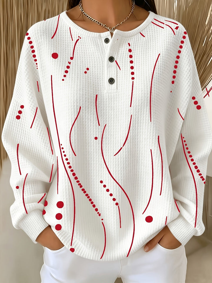 Calira – A Pois in Maglia a Nido d'Ape Top