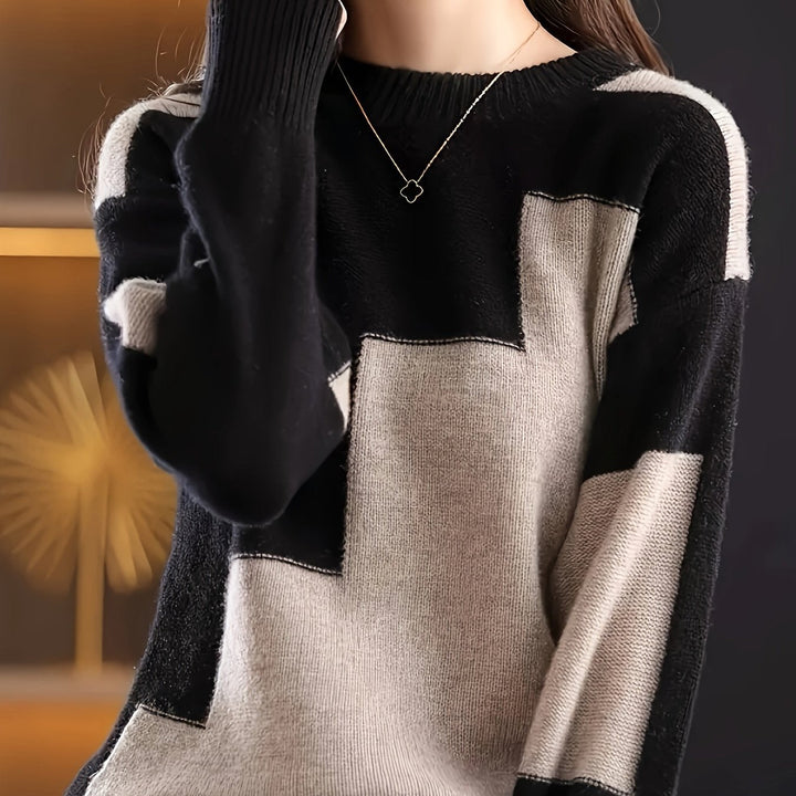 Neriva – A Blocchi di Colore in Maglia Maglione