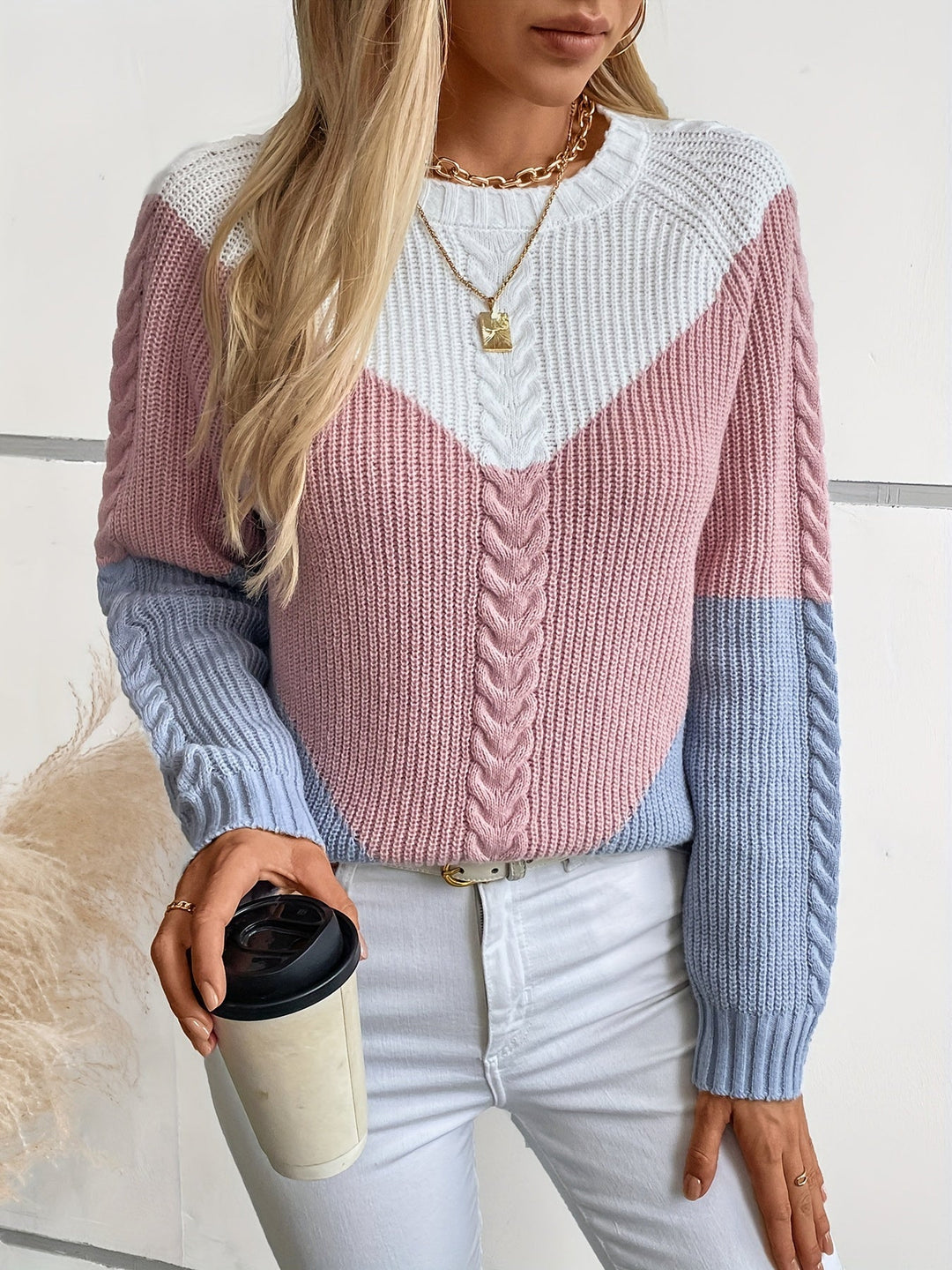 Kevara – A Blocchi di Colore in Maglia Maglione