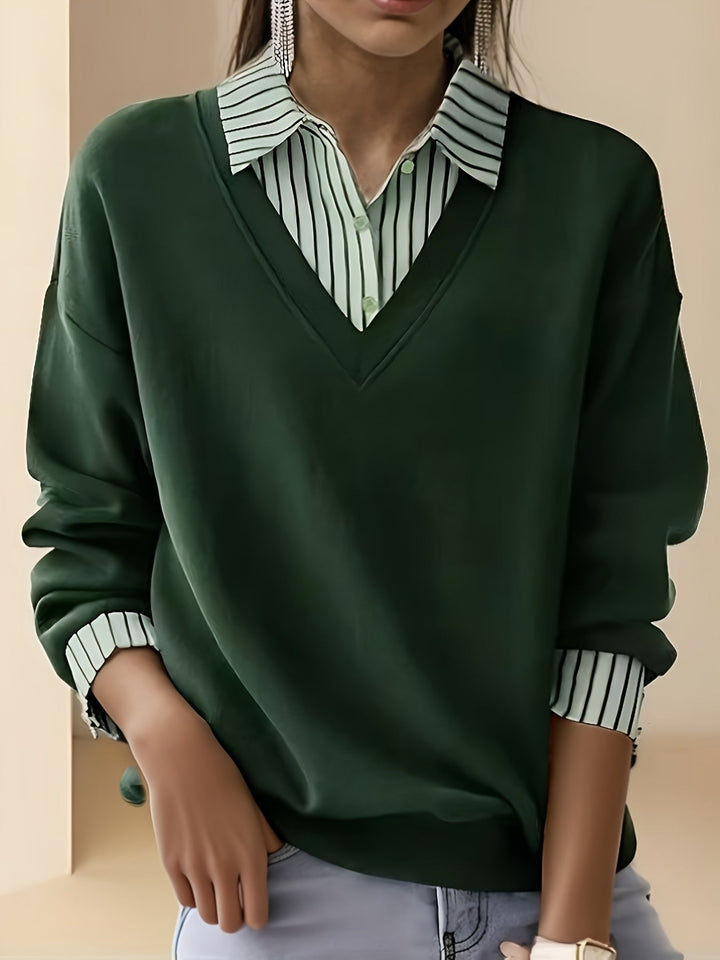 Calira – Colletto a Revers in Maglia Modello Polo