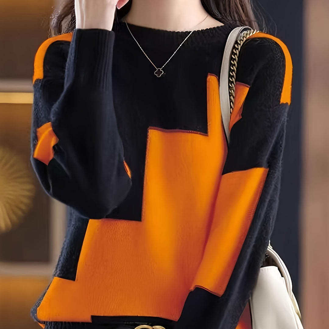 Neriva – A Blocchi di Colore in Maglia Maglione