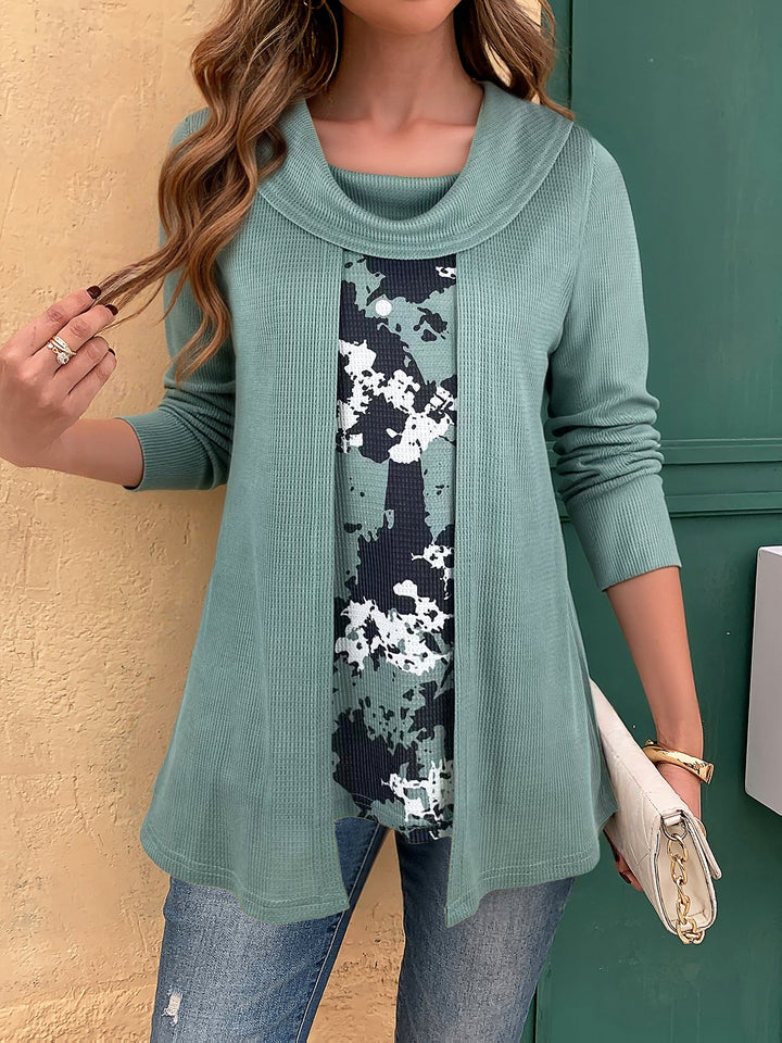 Tivora – Effetto Due Pezzi in Maglia Top