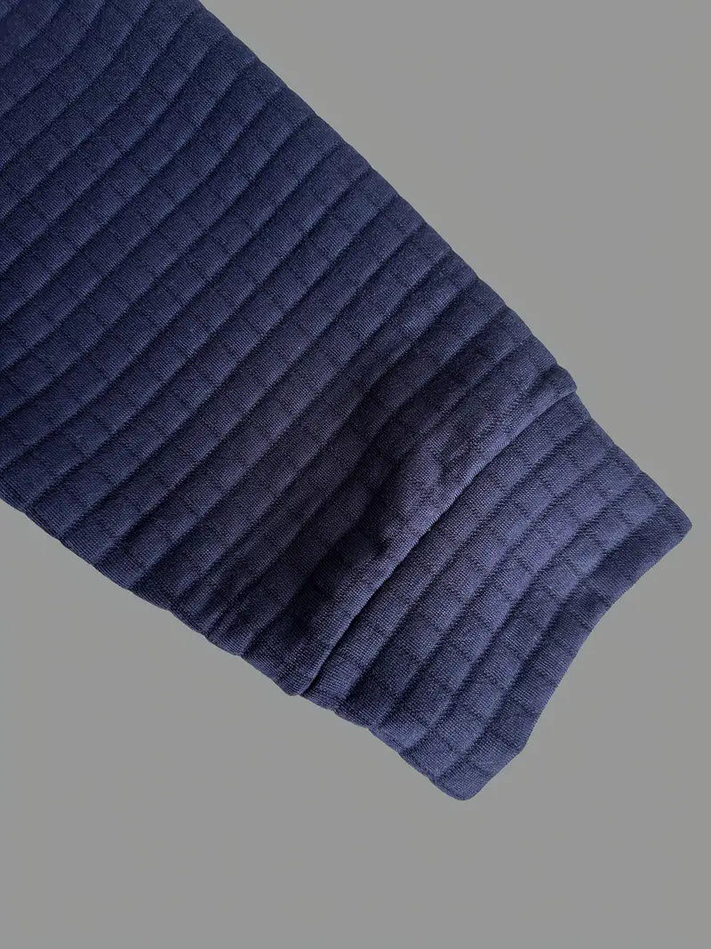 Everton - Maglione con Collo Polo in Maglia Tecnica Strutturata