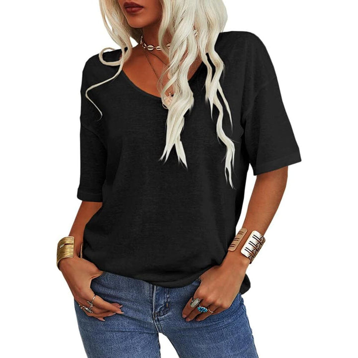 Kelira – Maniche a Petalo in Jersey Elasticizzato T-shirt