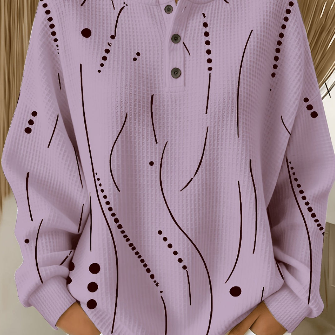 Calira – A Pois in Maglia a Nido d'Ape Top