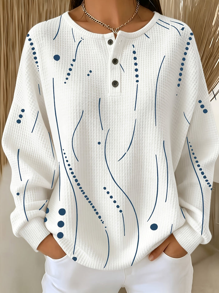 Calira – A Pois in Maglia a Nido d'Ape Top