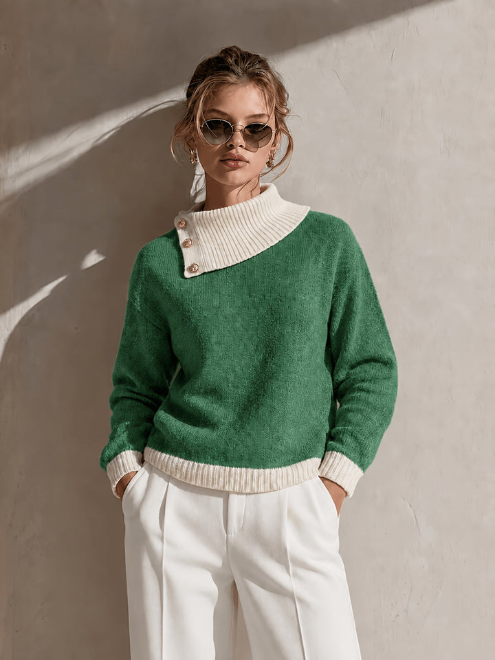 Calira – Maglione a Collo Asimmetrico