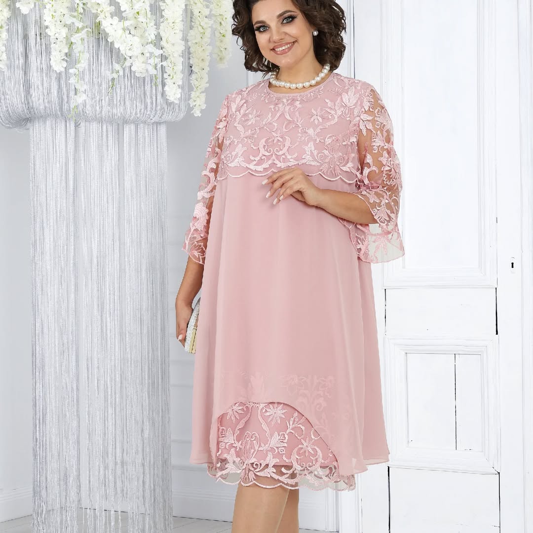 Novira – Patchwork in Chiffon Abito