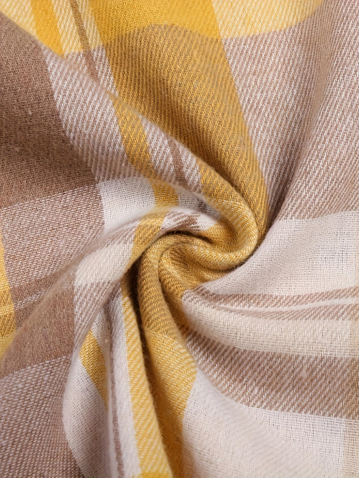 Rilena – Maniche Lunghe a Quadretti Camicia
