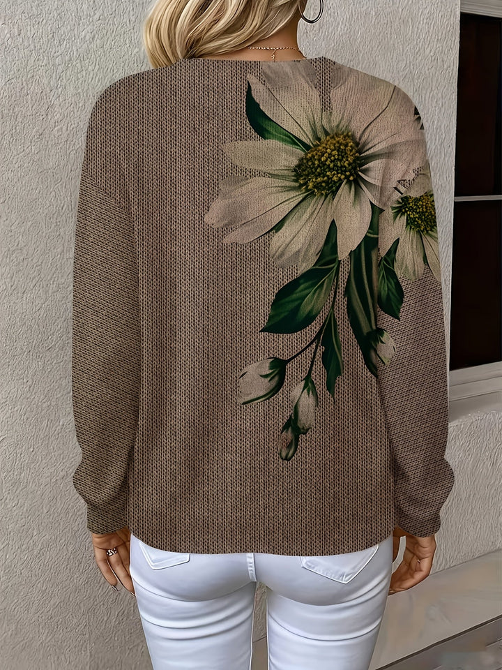Caleia – Stampa Floreale All Over in Maglia, Maglione