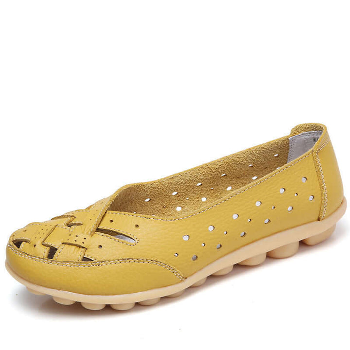 Nevara – Suola Ammortizzata in Gel, Pelle, Mocassini
