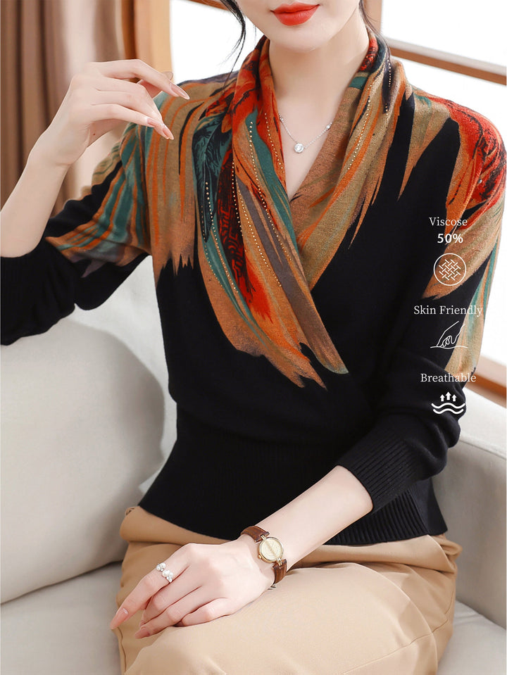 Rilena – Con Strass in Viscosa Maglione