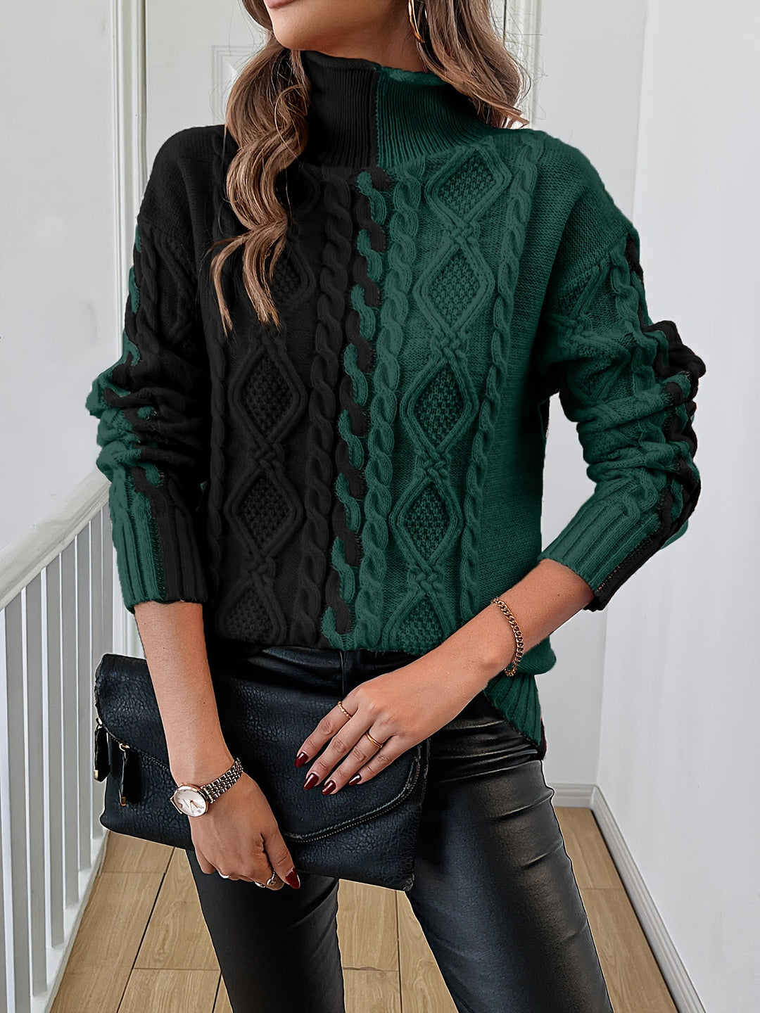 Nerise – A Righe Verticali in Maglia, Blusa