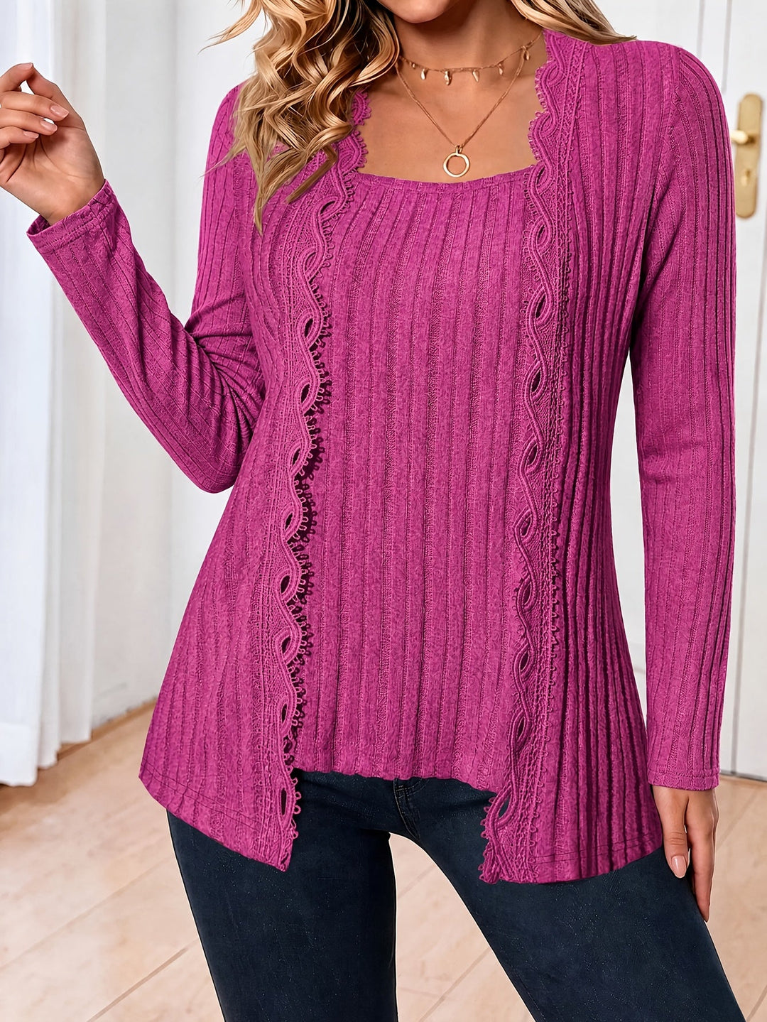 Zirela – A Strati in Maglia Stretch Top