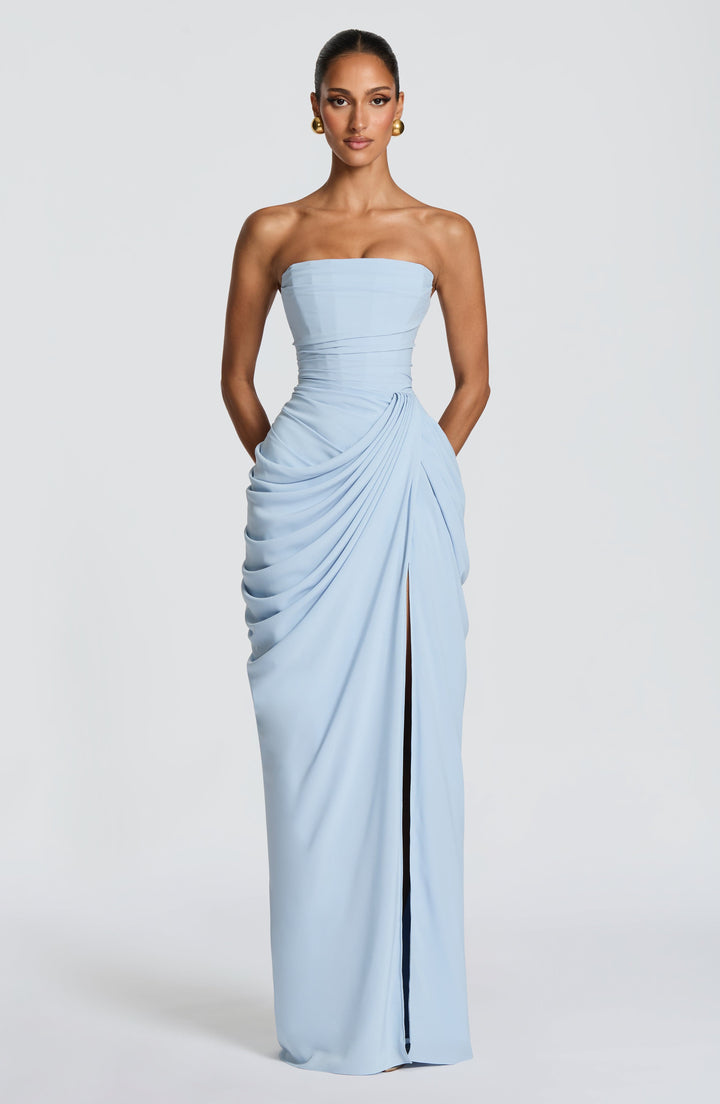 Nelara – Schiena a Corsetto in Chiffon Abito