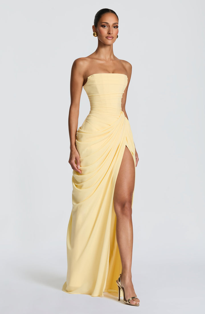 Nelara – Schiena a Corsetto in Chiffon Abito