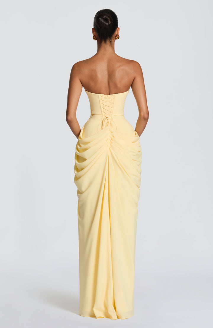 Nelara – Schiena a Corsetto in Chiffon Abito