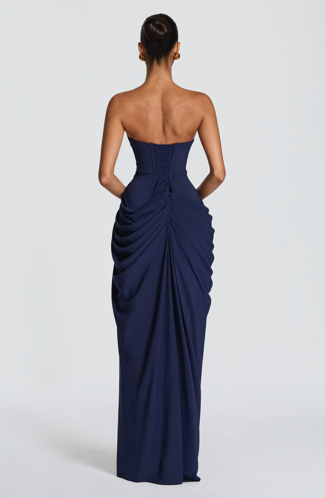 Nelara – Schiena a Corsetto in Chiffon Abito