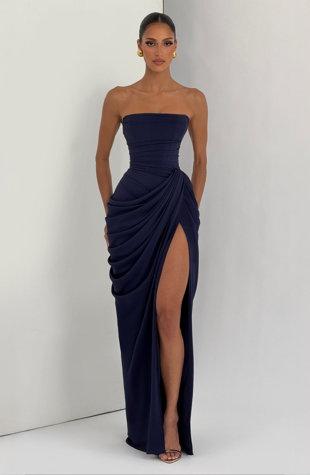 Nelara – Schiena a Corsetto in Chiffon Abito