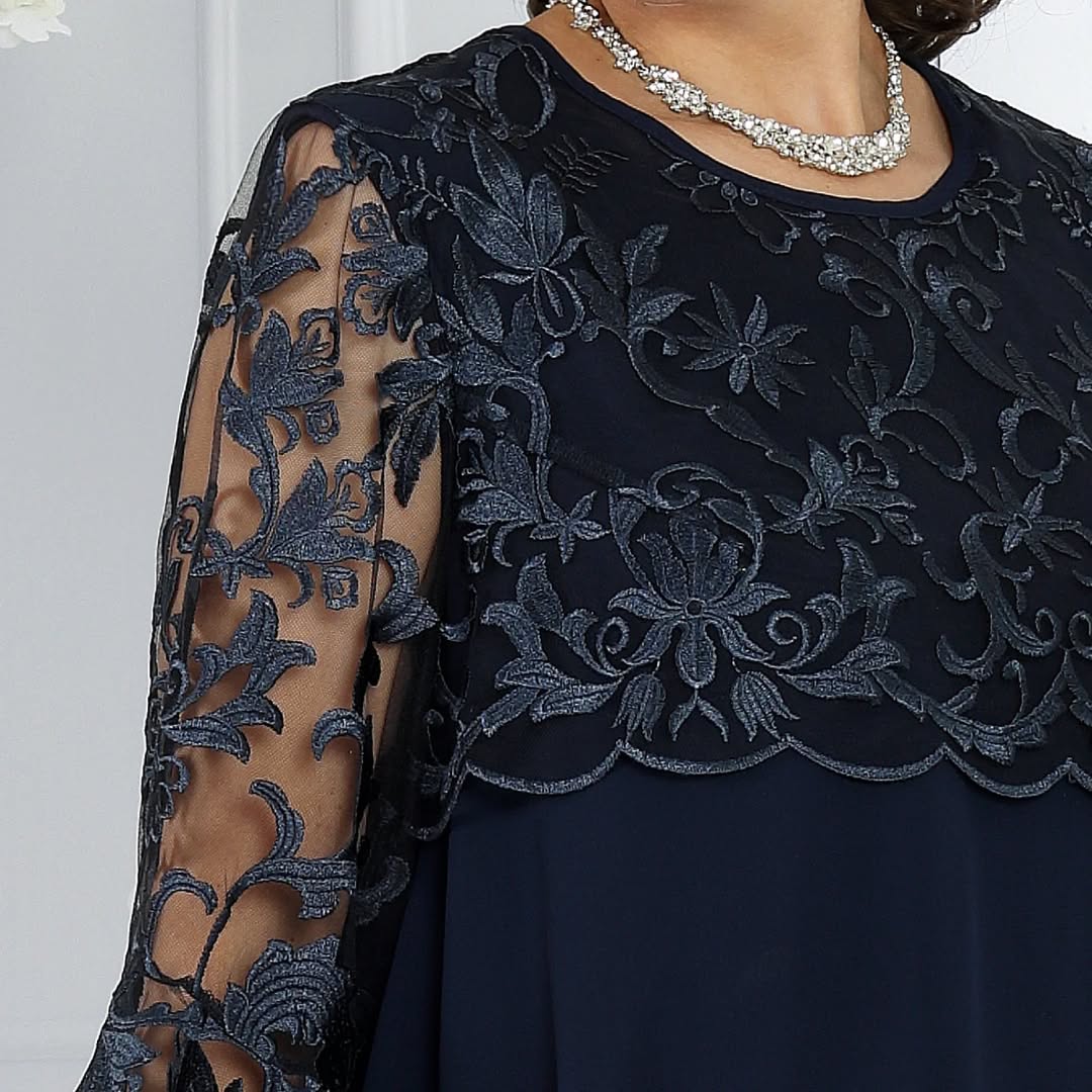 Novira – Patchwork in Chiffon Abito