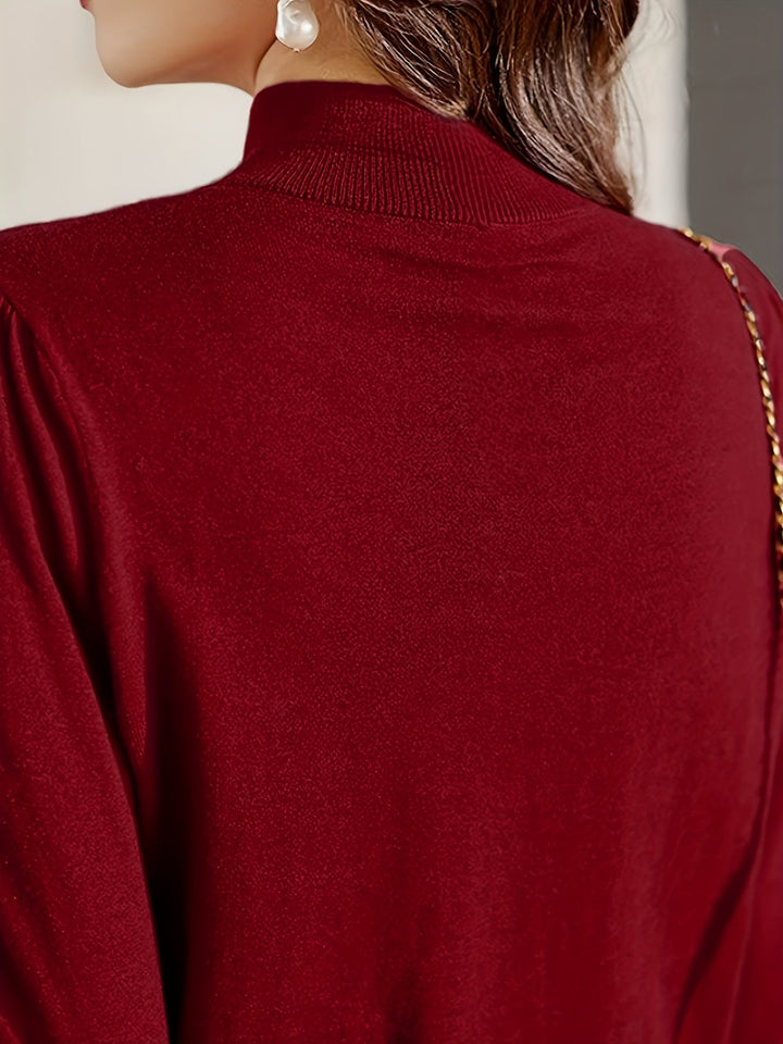 Neraya – Maglione in Viscosa con Dettagli in Perla