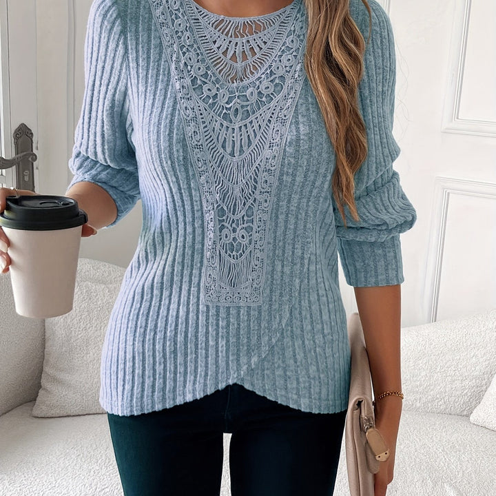 Nivara – Girocollo con Pizzo T-Shirt