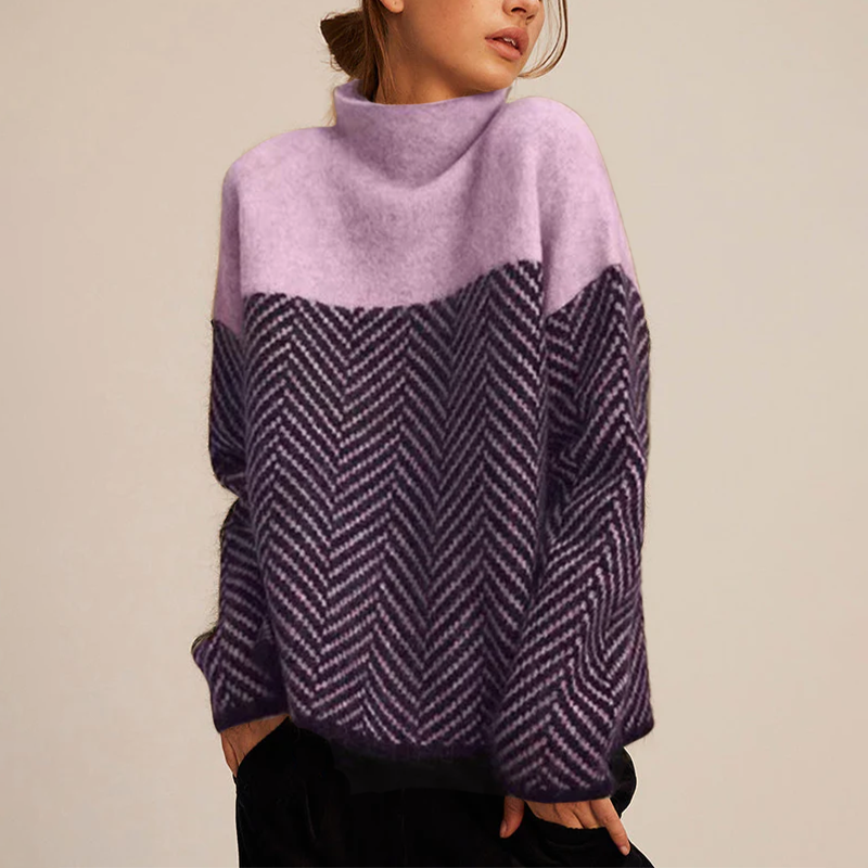 Lyrisa – Scollo a V, Lavorazione a Coste, Maglione