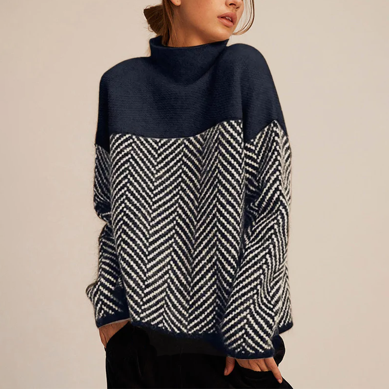 Lyrisa – Scollo a V, Lavorazione a Coste, Maglione