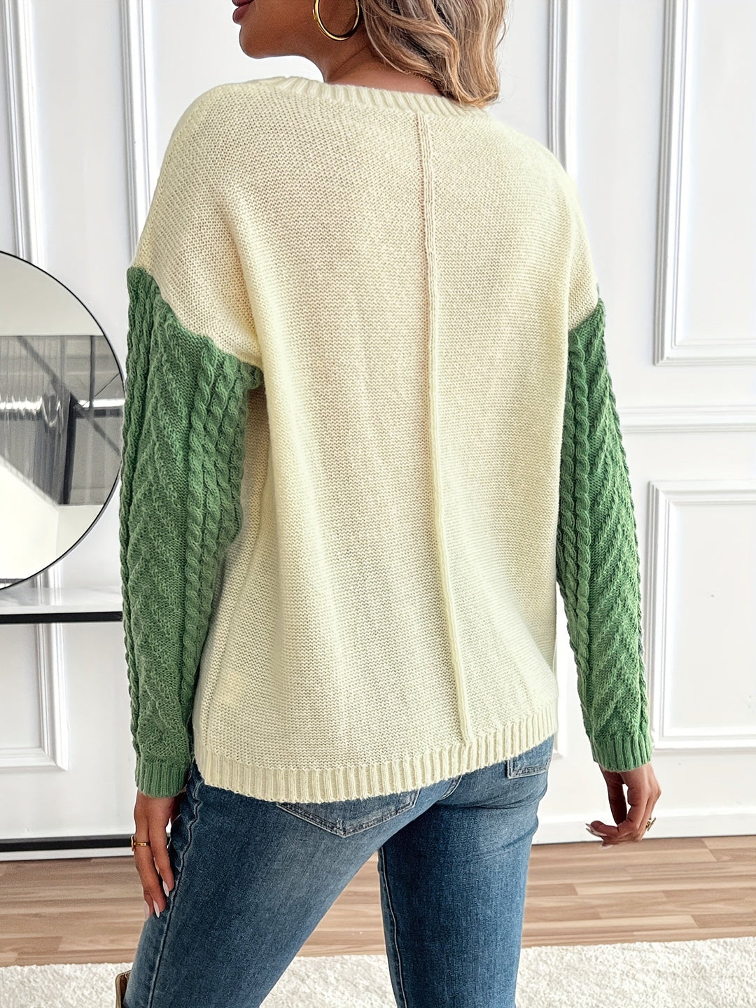 Nireva – A Blocchi di Colore in Maglia Maglione