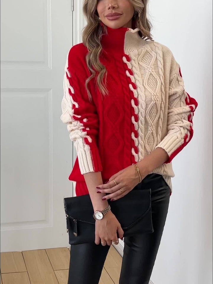Nerise – A Righe Verticali in Maglia, Blusa