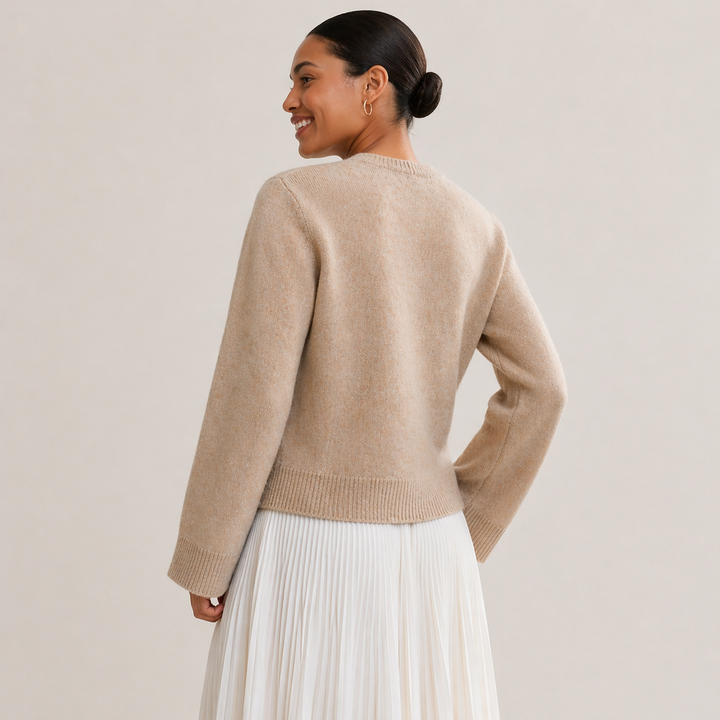 Leniva – Con Bottoni Frontali in Maglia Cardigan