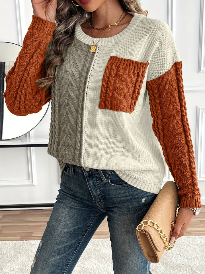Nireva – A Blocchi di Colore in Maglia Maglione