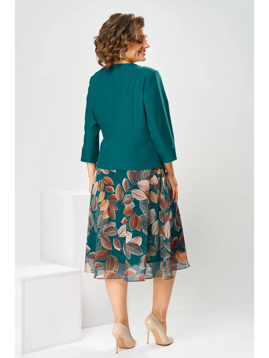 Ilyra – Con Collo a Revers in Chiffon Abito