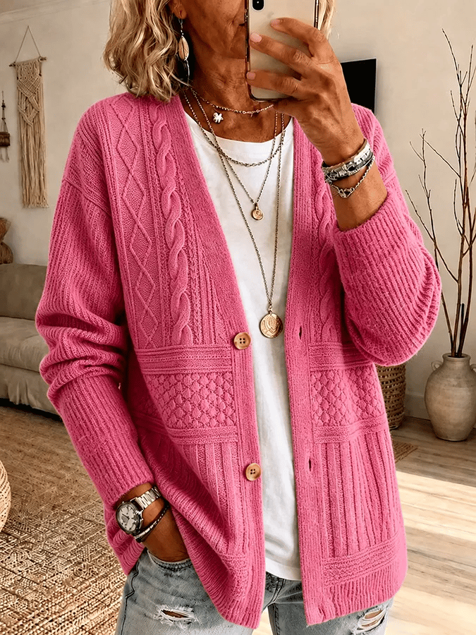 Nalira – Stampato in Jersey Cardigan