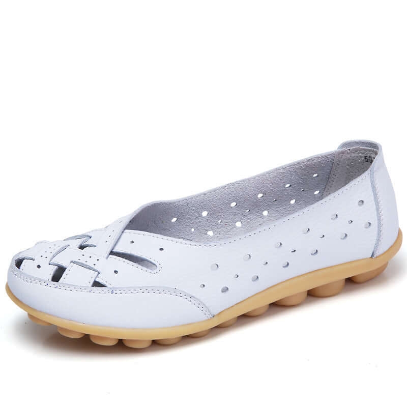 Nevara – Suola Ammortizzata in Gel, Pelle, Mocassini