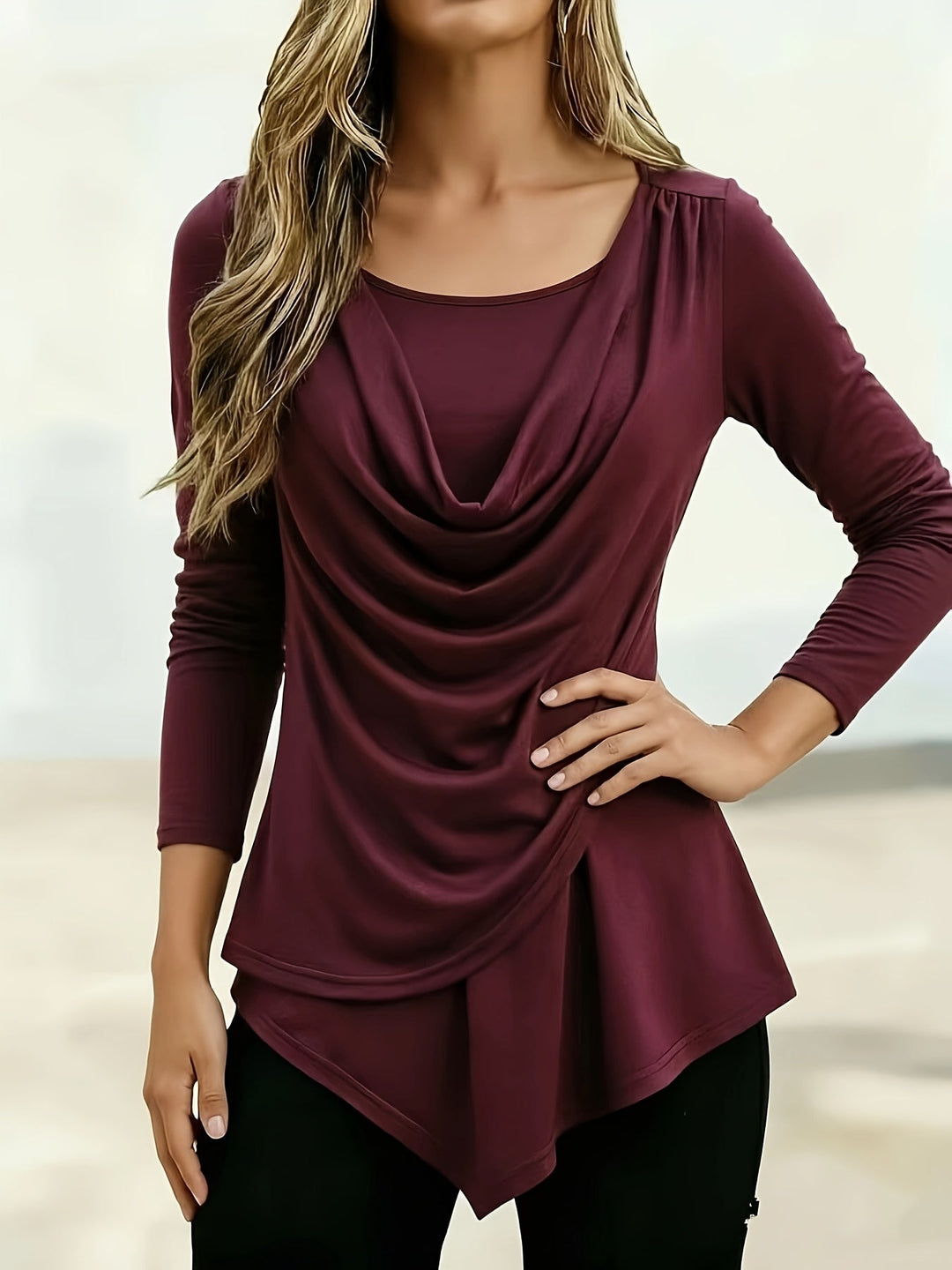 Arlysa – Girocollo in Jersey Elasticizzato T-shirt