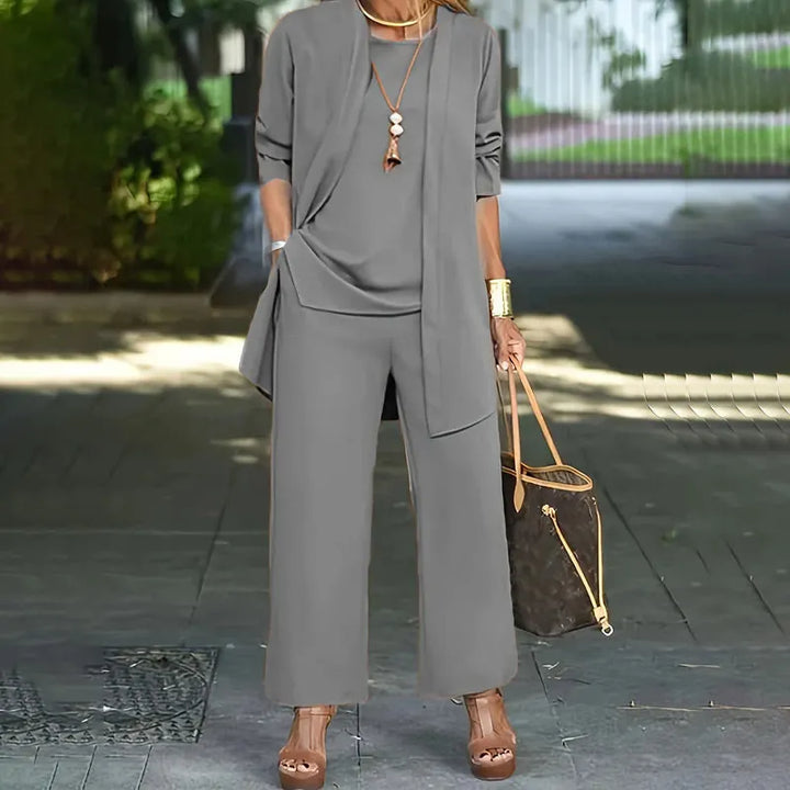 Kevara – Pantaloni a Gamba Larga, Completo a Tre Pezzi