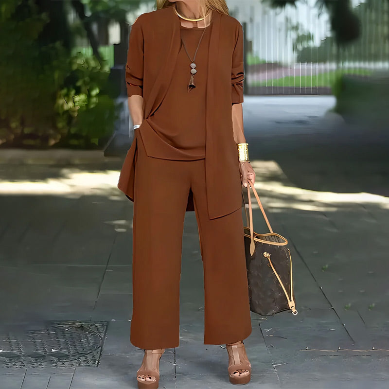 Kevara – Pantaloni a Gamba Larga, Completo a Tre Pezzi