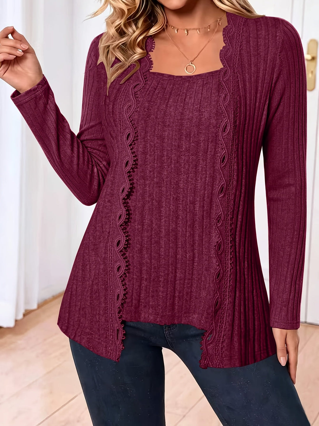 Zirela – A Strati in Maglia Stretch Top