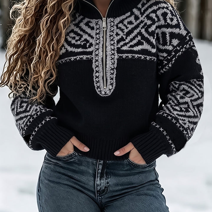 Calyne – Fair Isle Jacquard Maglione