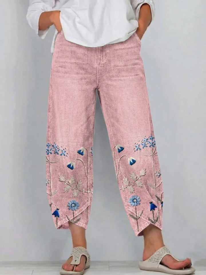 Anvera – Ricamati in Cotone Pantaloni