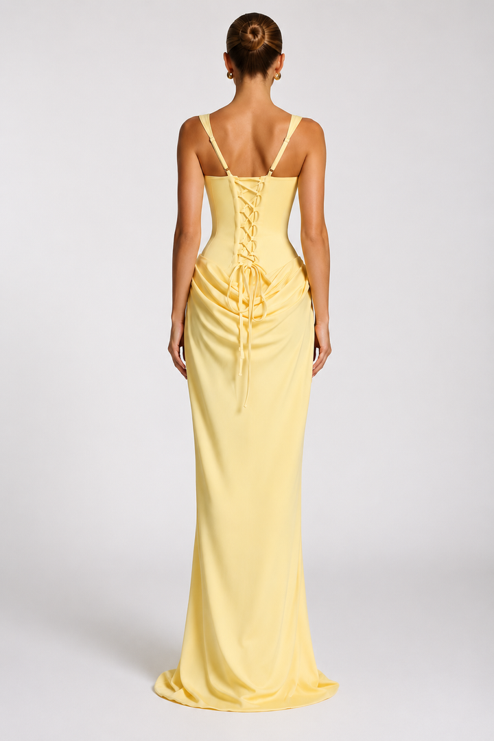 Rheva – Abito Maxi con Corsetto