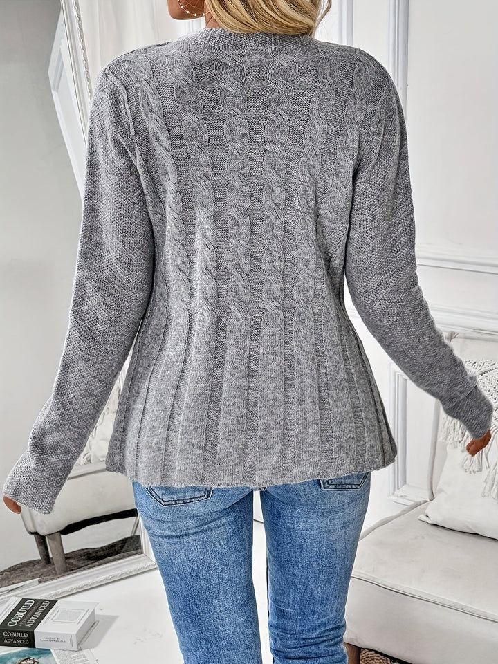 Noreli – Dettaglio a Treccia in Maglia Cardigan