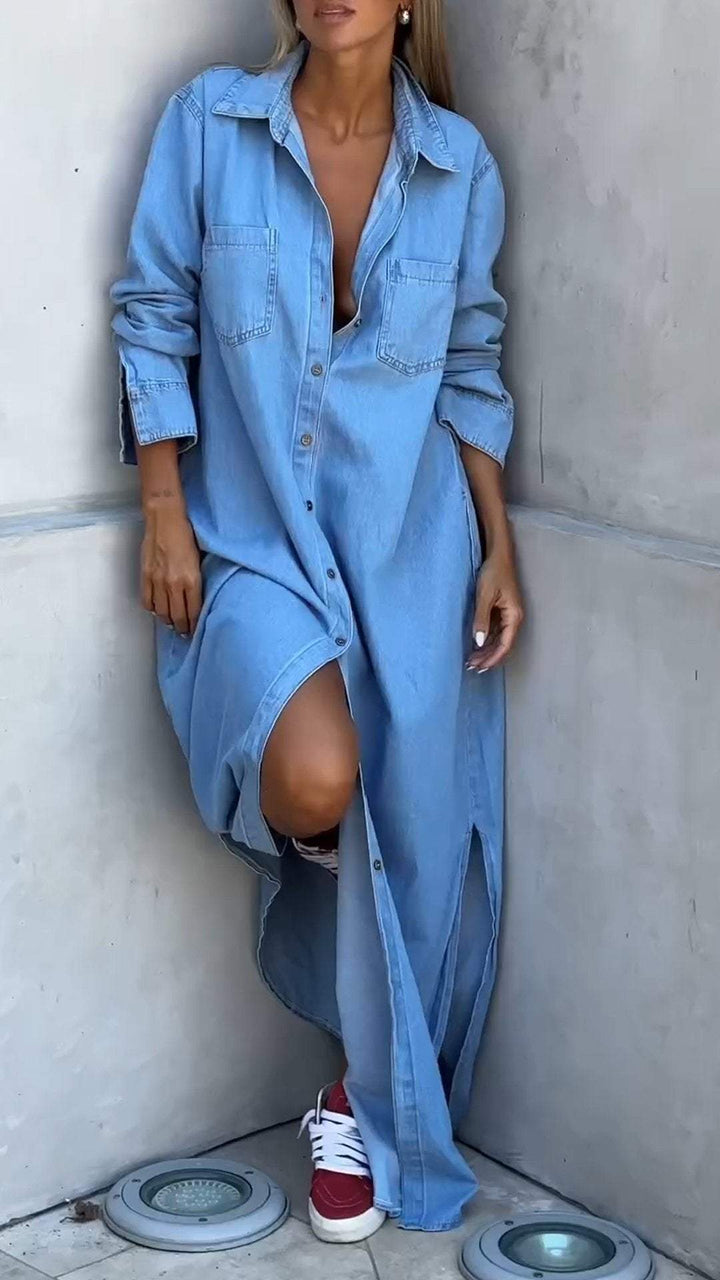 Zarelle – Con Tasche a Patta in Denim Abito